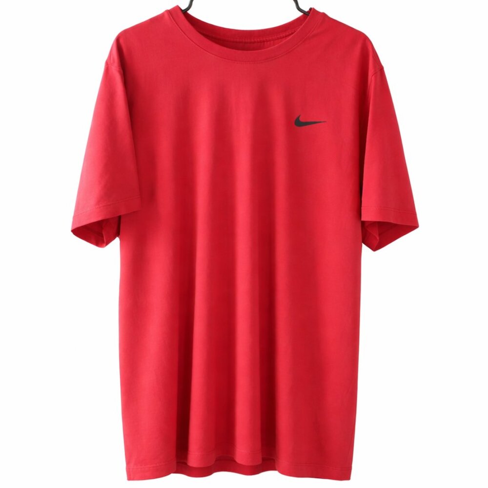 Nike Mens XXL T-Shirt The Nike Tee Dri-Fit Shirt Red Short Sleeve